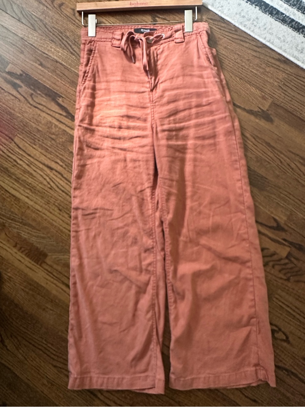 Hudson Baggy Wide-Leg Women’s Jeans Pants in Terracotta Orange Sz 25